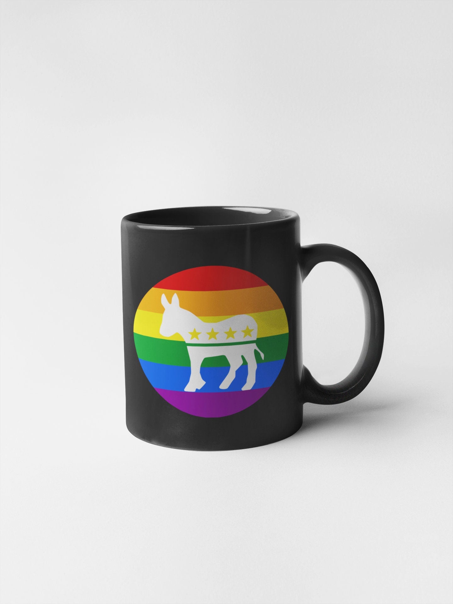 LGBTQ Democratic Donkey Rainbow Joe Biden Kamala Harris Sticker Decal Democratic Party Democrat 2024 Presidential Election