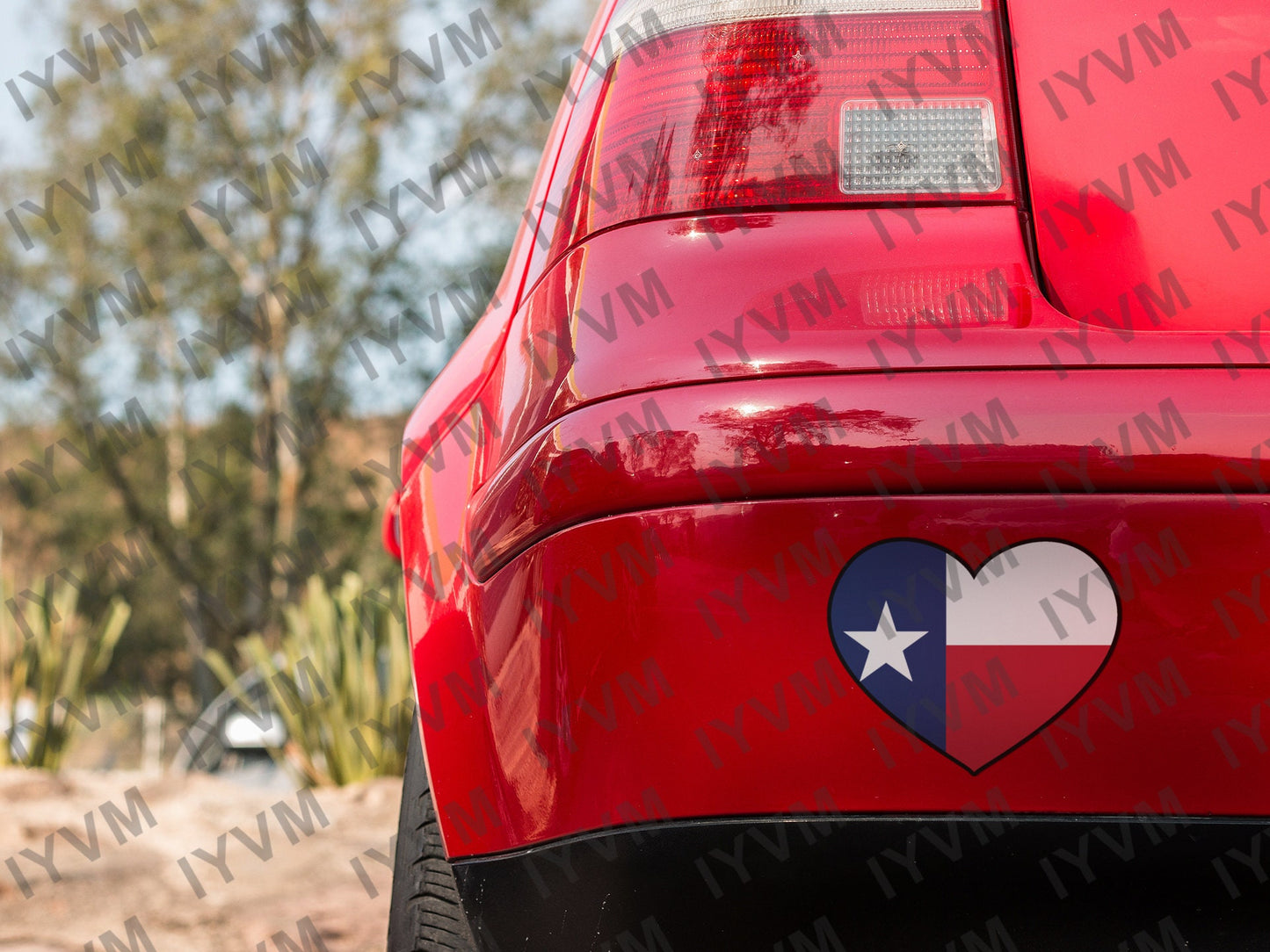 State of Texas Flag Heart Sticker Decal  USA Texas State  Austin  The Lone Star State
