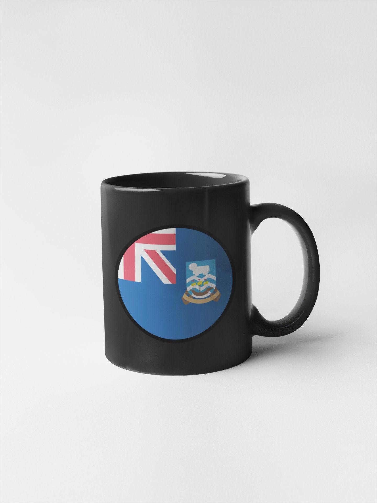 Falkland Islands Flag Circle Sticker Decal