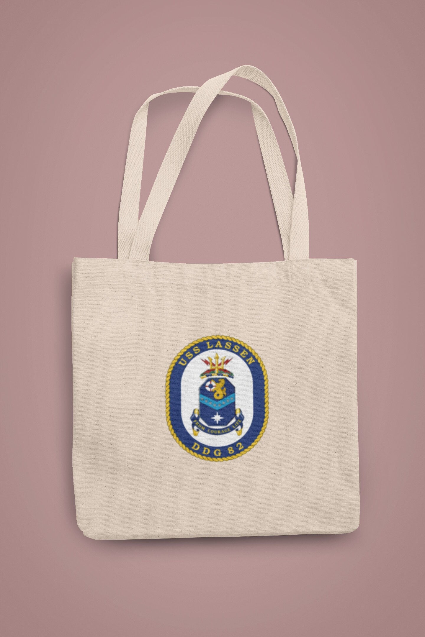 USS Lassen DDG-82 Badge Iron On Heat Transfer Vinyl HTV Arleigh Burke Class Destroyer