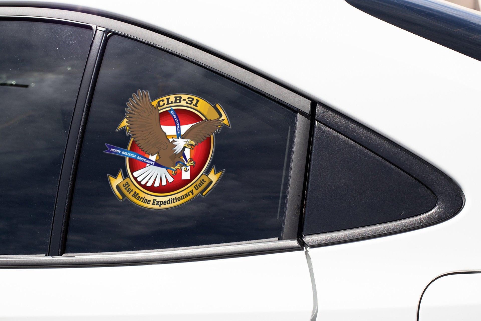 an eagle emblem is on the side of a car