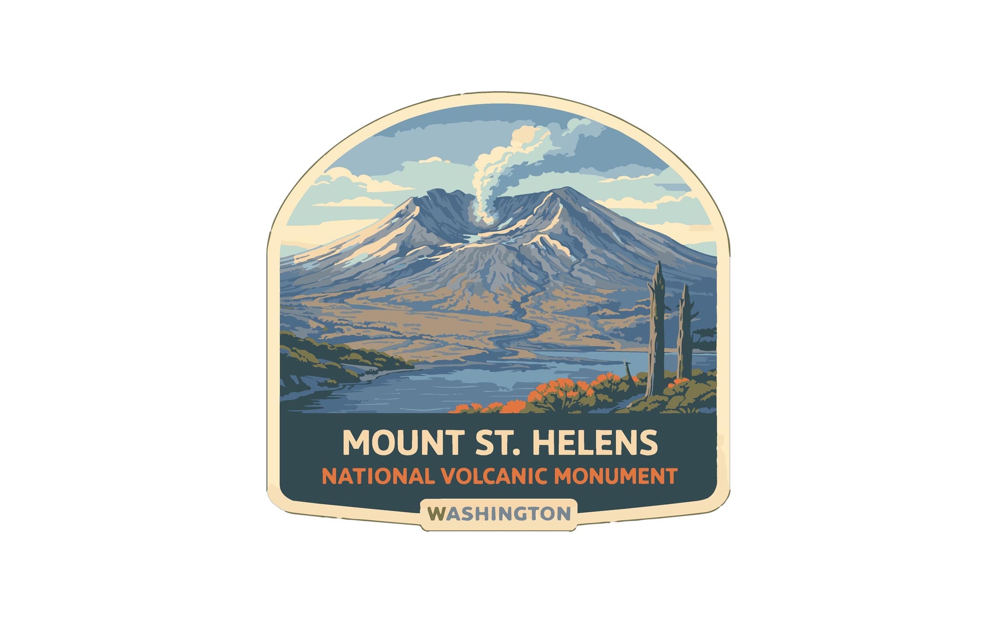 Mount St. Helens, a National Volcanic Monument in Washington State, USA.