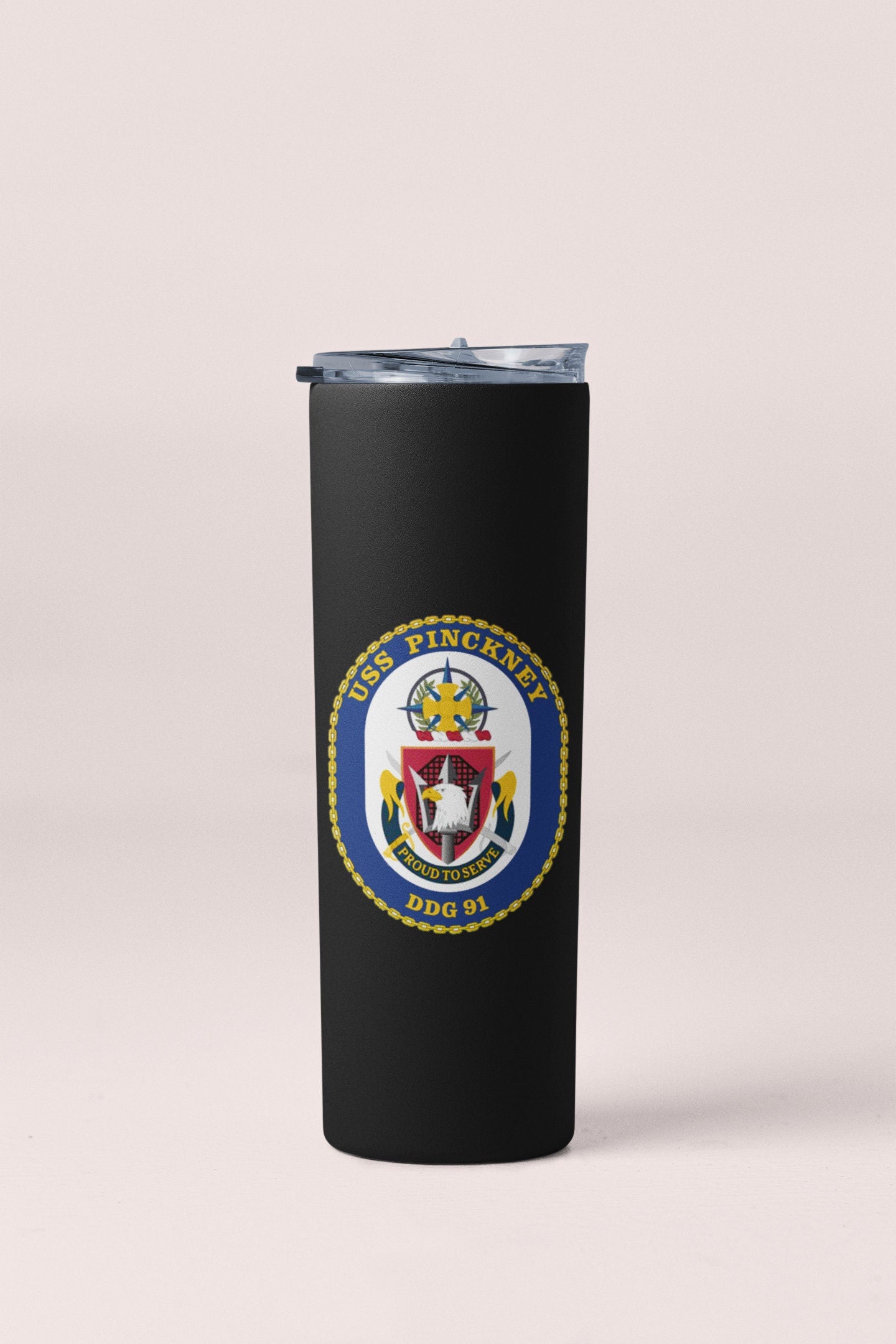 USS Pinckney DDG-91 Badge Sticker Decal Arleigh Burke Class Destroyer Car Sticker Bumper Sticker for Car Emblem