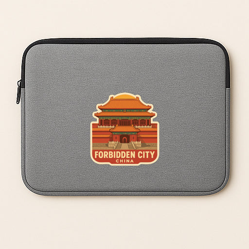 Forbidden City China Iron On Heat Transfer Vinyl HTV Die-Cut Symbolic Landmark