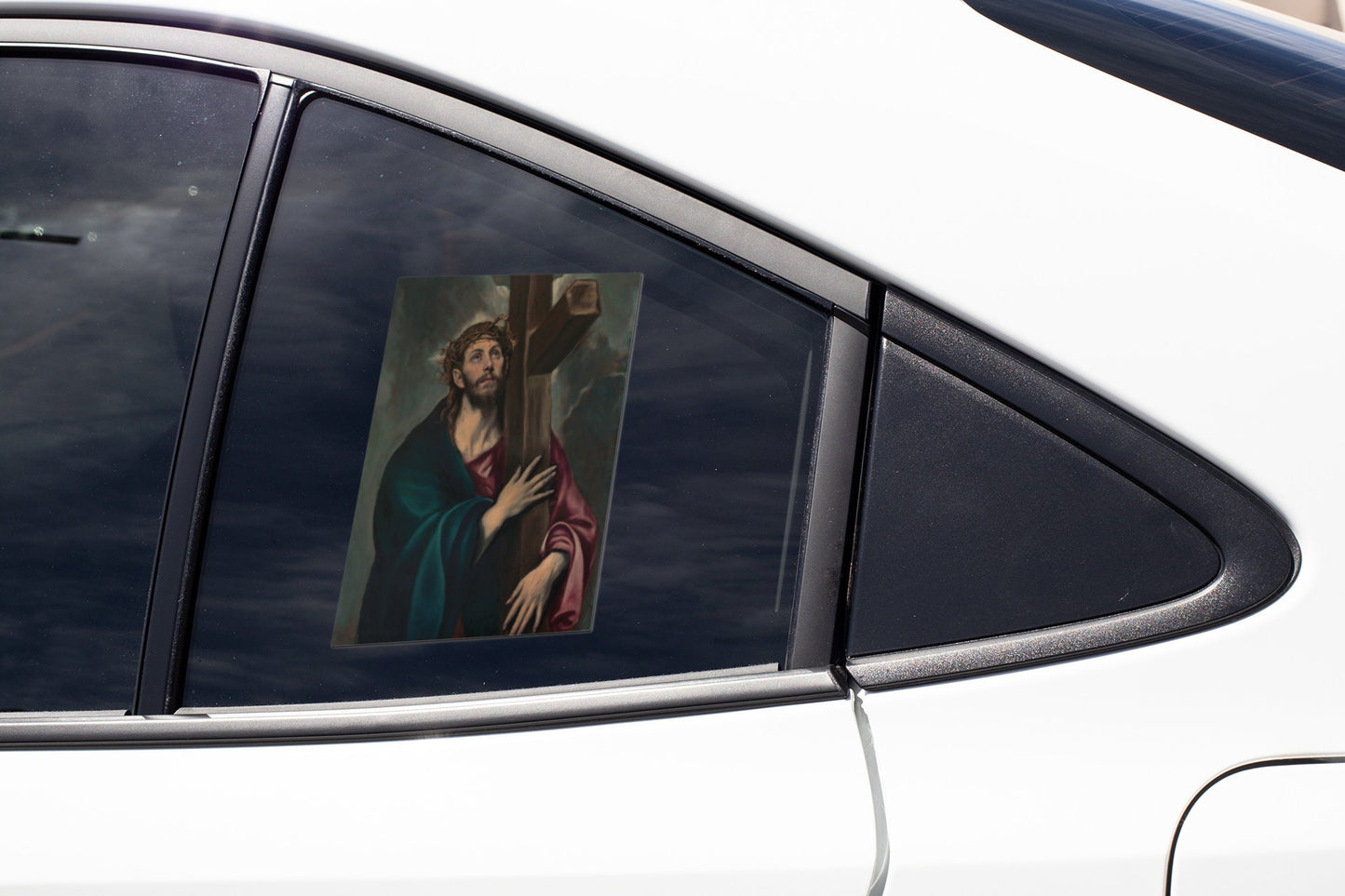 Jesus Christ Sticker Decal Vinyl Decal God Jesus Holy Spirit Bible Church Faith Love Peace Forgiveness Ichthys