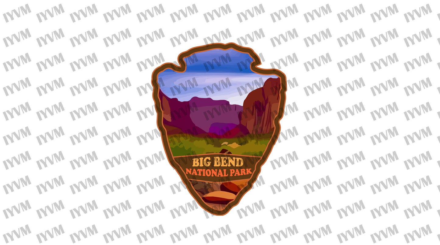 Big Bend National Park Sticker Decal - US National Parks Series