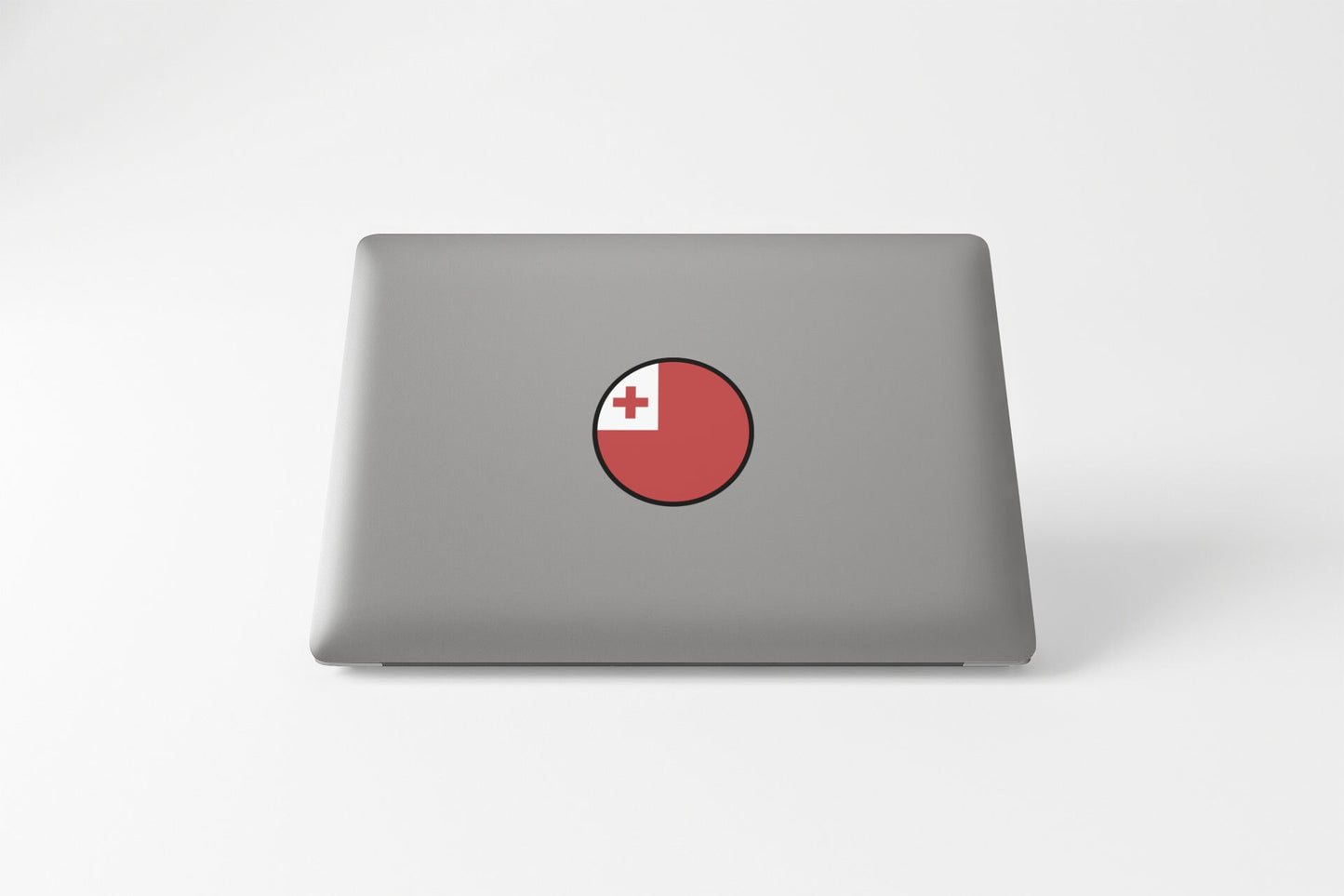 Tonga Flag Circle Sticker Decal