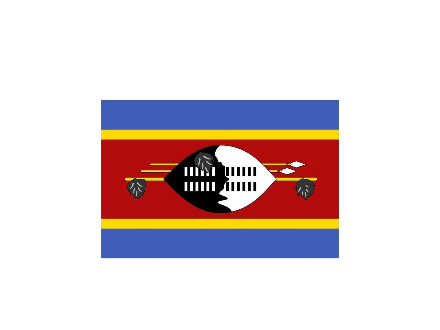 Eswatini Flag Sticker Decal