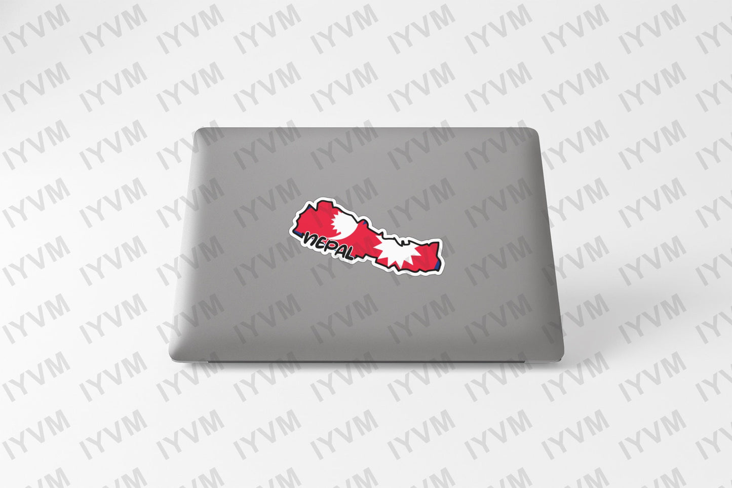 Nepal Map Flag Sticker Decal / Federal Democratic Republic of Nepal / "Janani Janmabhumishcha Swargadapi Gariyasi / Kathmandu / Nepali