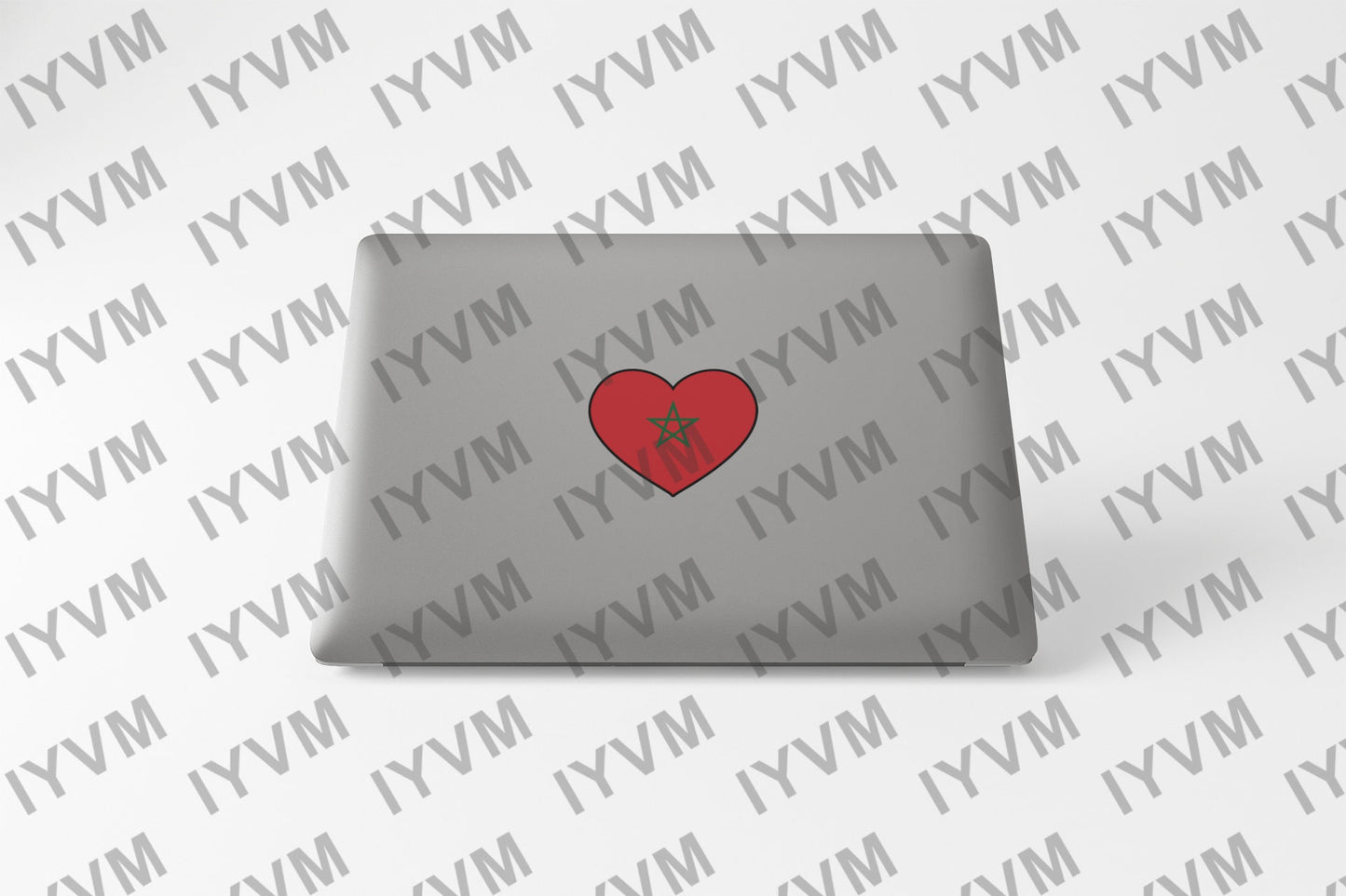 Morocco Flag Heart Sticker Decal / Kingdom of Morocco / المملكة المغربية / Rabat / Moroccan