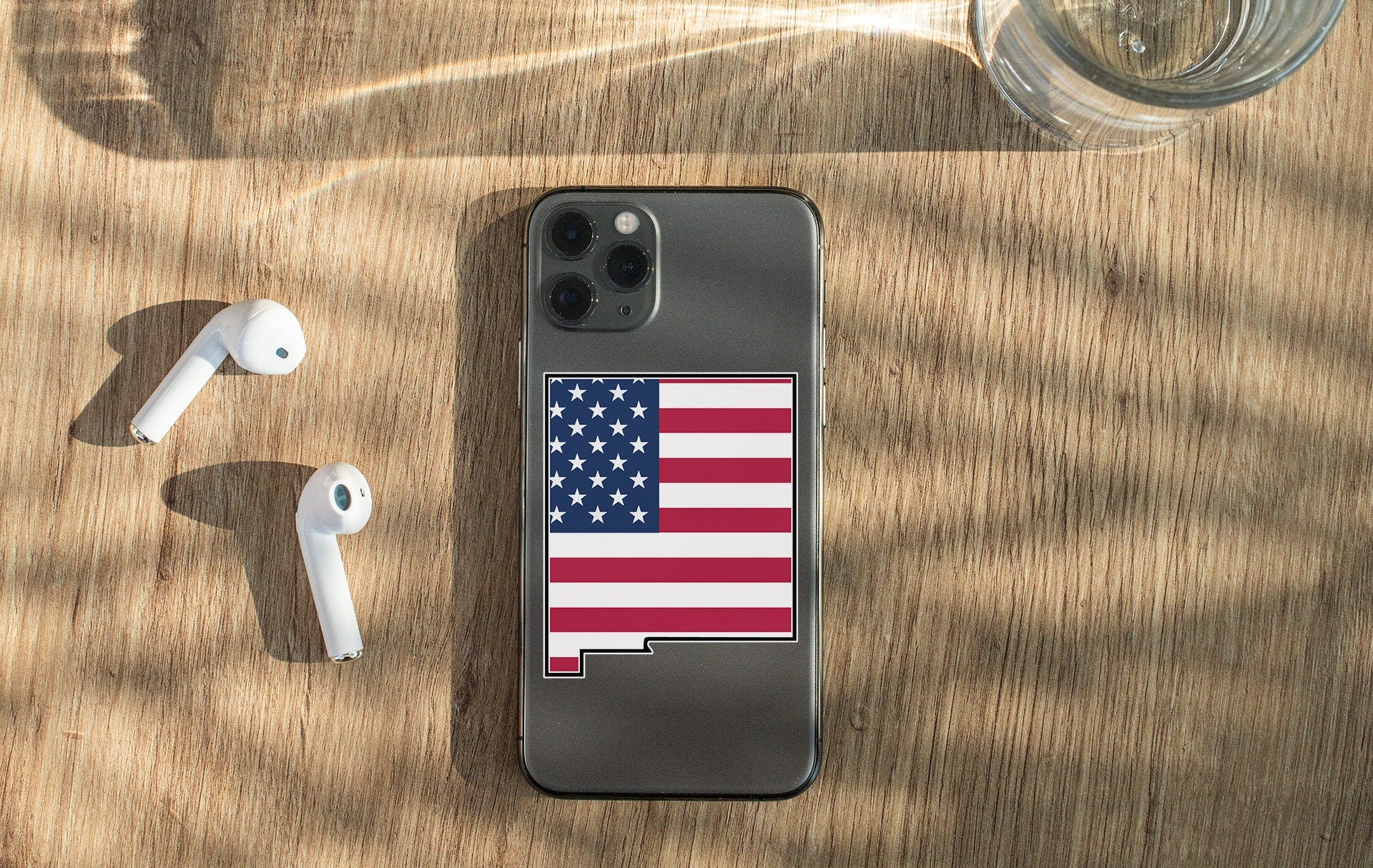 an iphone case with the american flag on it