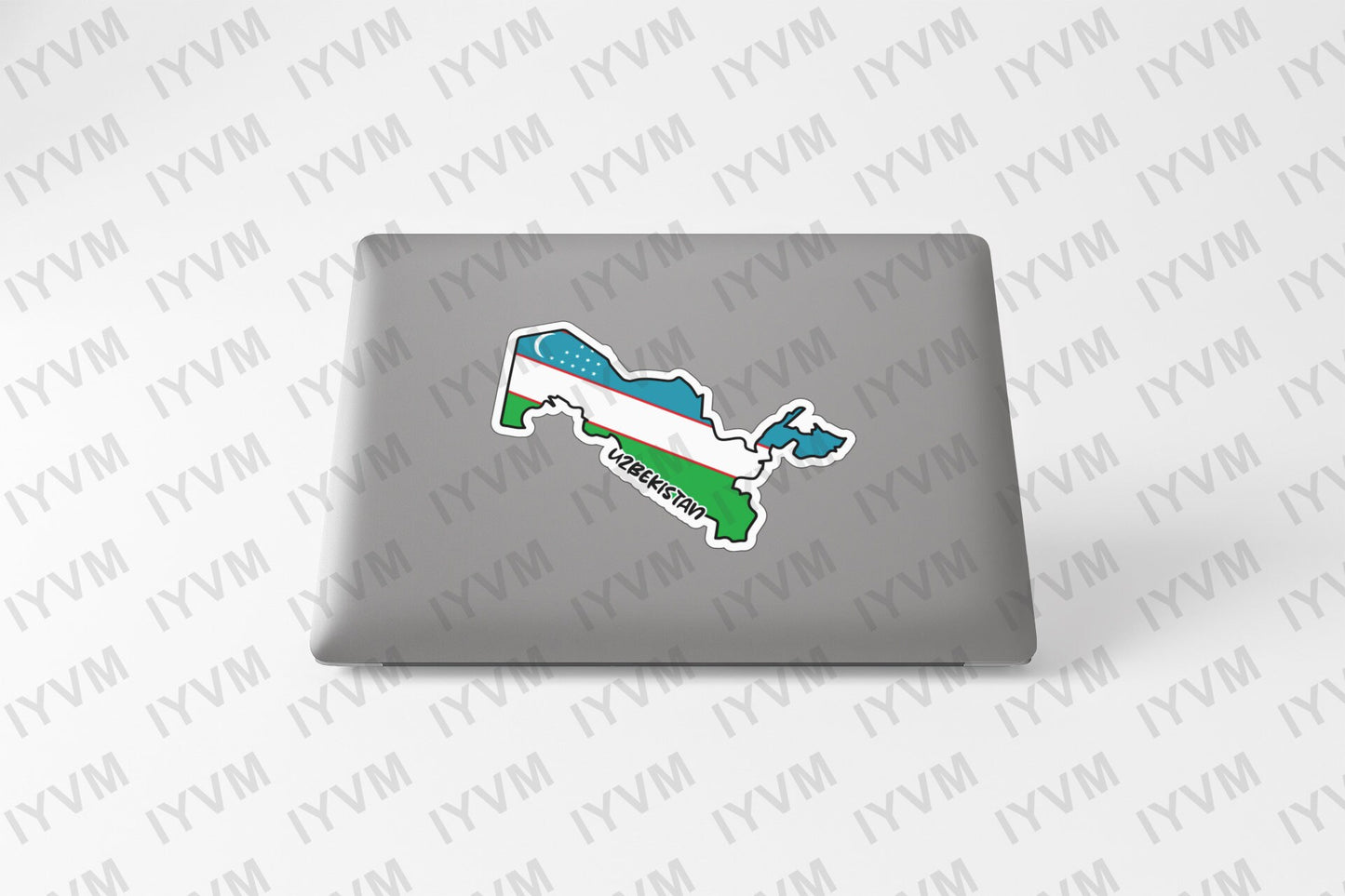 Uzbekistan Map Flag Sticker Decal / Republic of Uzbekistan / Tashkent / Uzbek / Uzbekistani