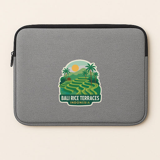 Bali Rice Terraces Indonesia Iron On Heat Transfer Vinyl HTV Die-Cut Symbolic