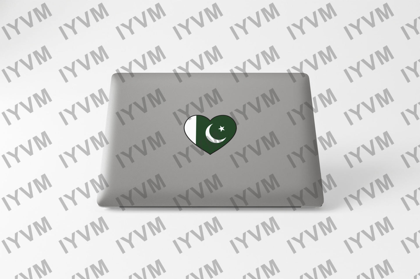 Pakistan Flag Heart Sticker Decal / Islamic Republic of Pakistan / Islamabad / Pakistani