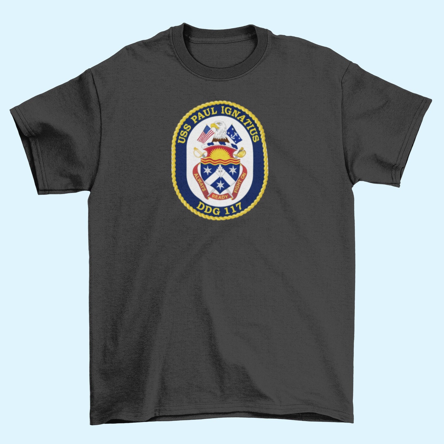 USS Paul Ignatius DDG-117 Badge Iron On Heat Transfer Vinyl HTV Arleigh Burke Class Destroyer
