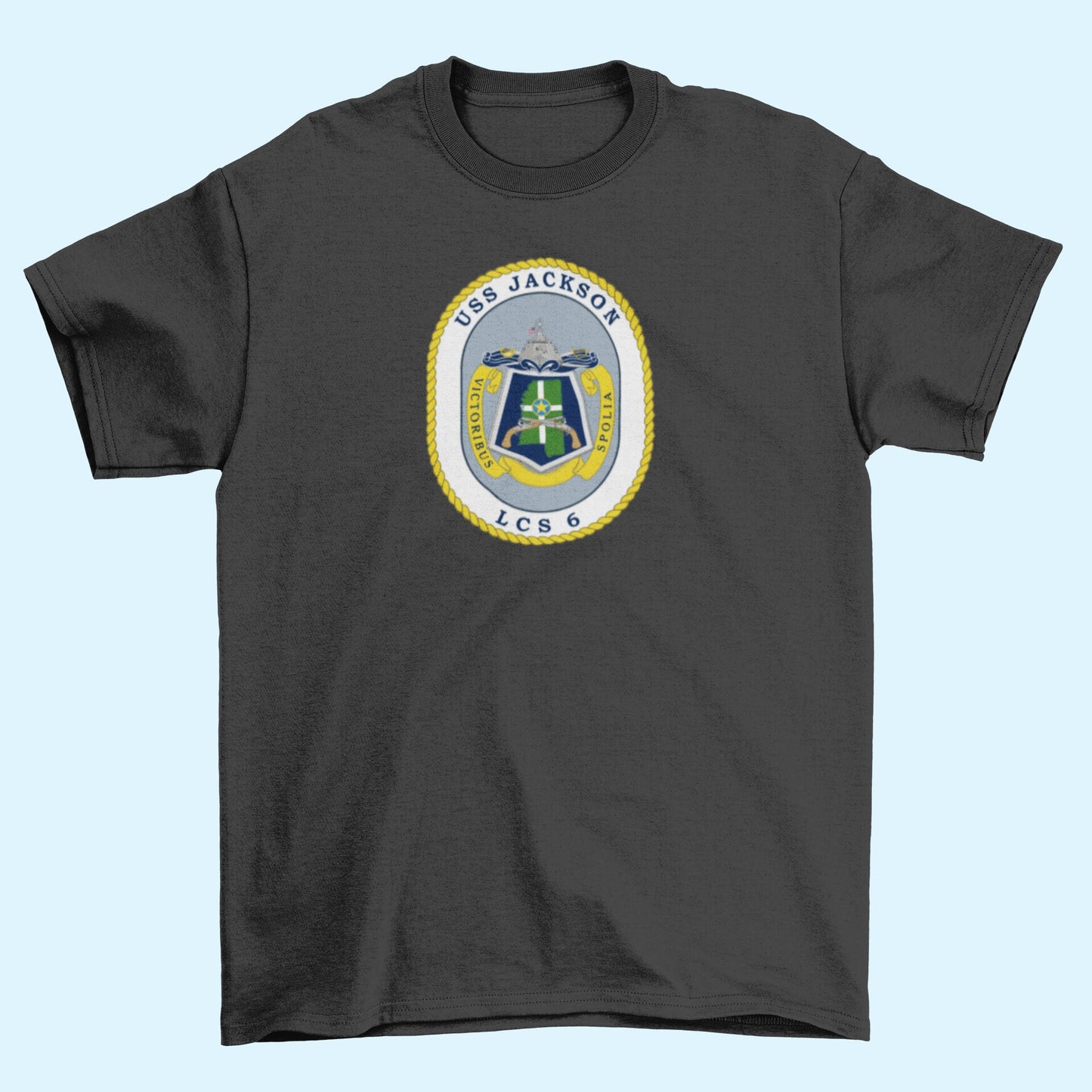 USS Jackson LCS-6 Badge Iron On Heat Transfer Vinyl HTV Independence Class Littoral combat ship