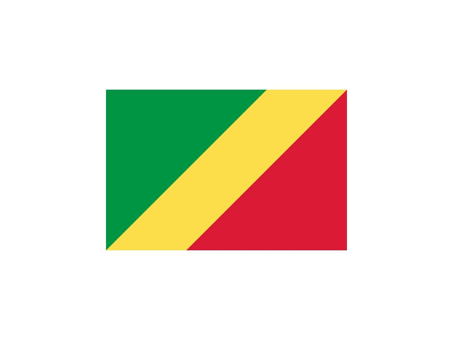 The Republic of Congo Flag Sticker Decal