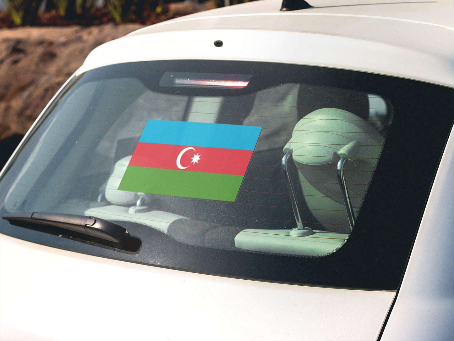 Azerbaijan Flag Sticker Decal