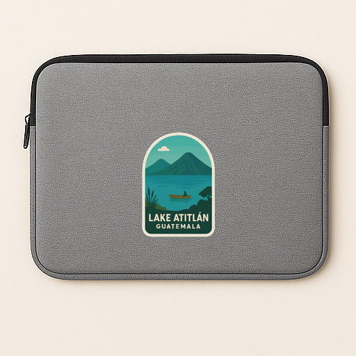 Lake Atitlán Guatemala Iron On Heat Transfer Vinyl HTV Die-Cut Symbolic Landmark