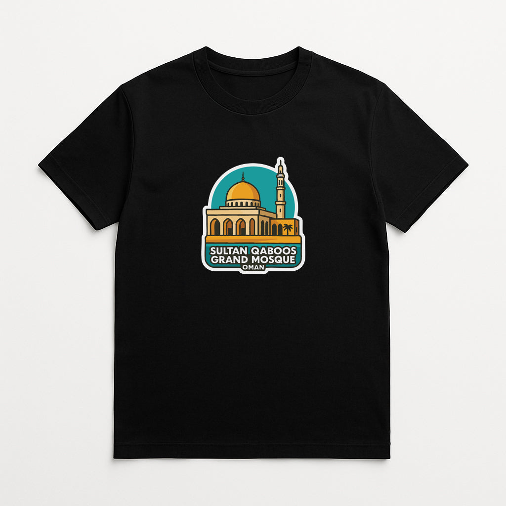 Muscat Sultan Qaboos Grand Mosque Oman Iron On Heat Transfer Vinyl HTV Symbolic
