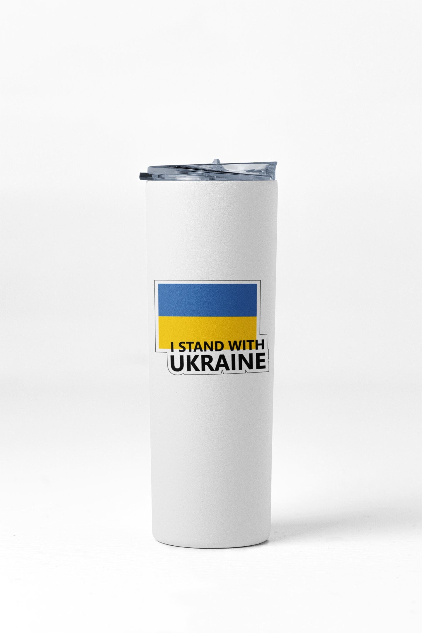 Ukraine Flag I Stand with Ukraine Sticker Decal / Russia Invasion / Anti War / Say No to War / Pray for Ukraine and Ukrainians / World Peace