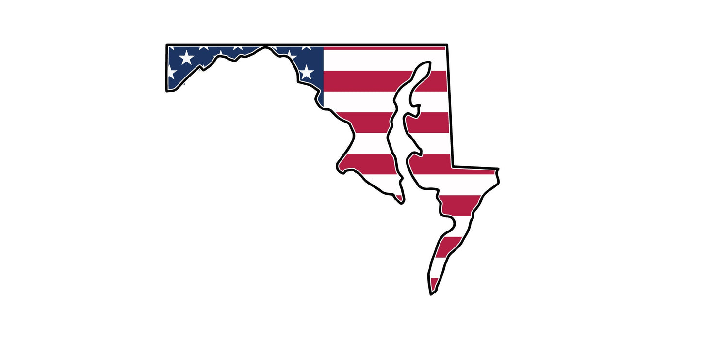 a map of the state of florida with the american flag