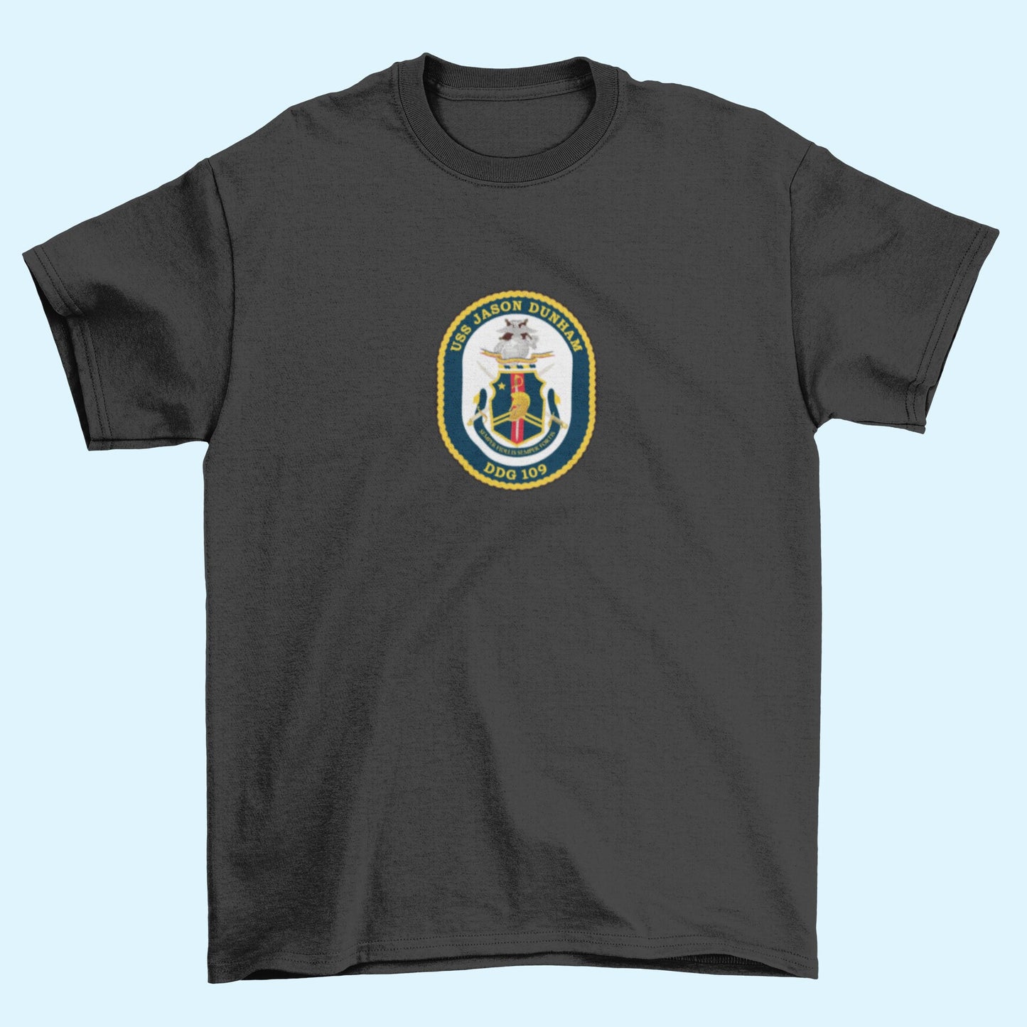 USS Jason Dunham DDG-109 Badge Iron On Heat Transfer Vinyl HTV Arleigh Burke Class Destroyer