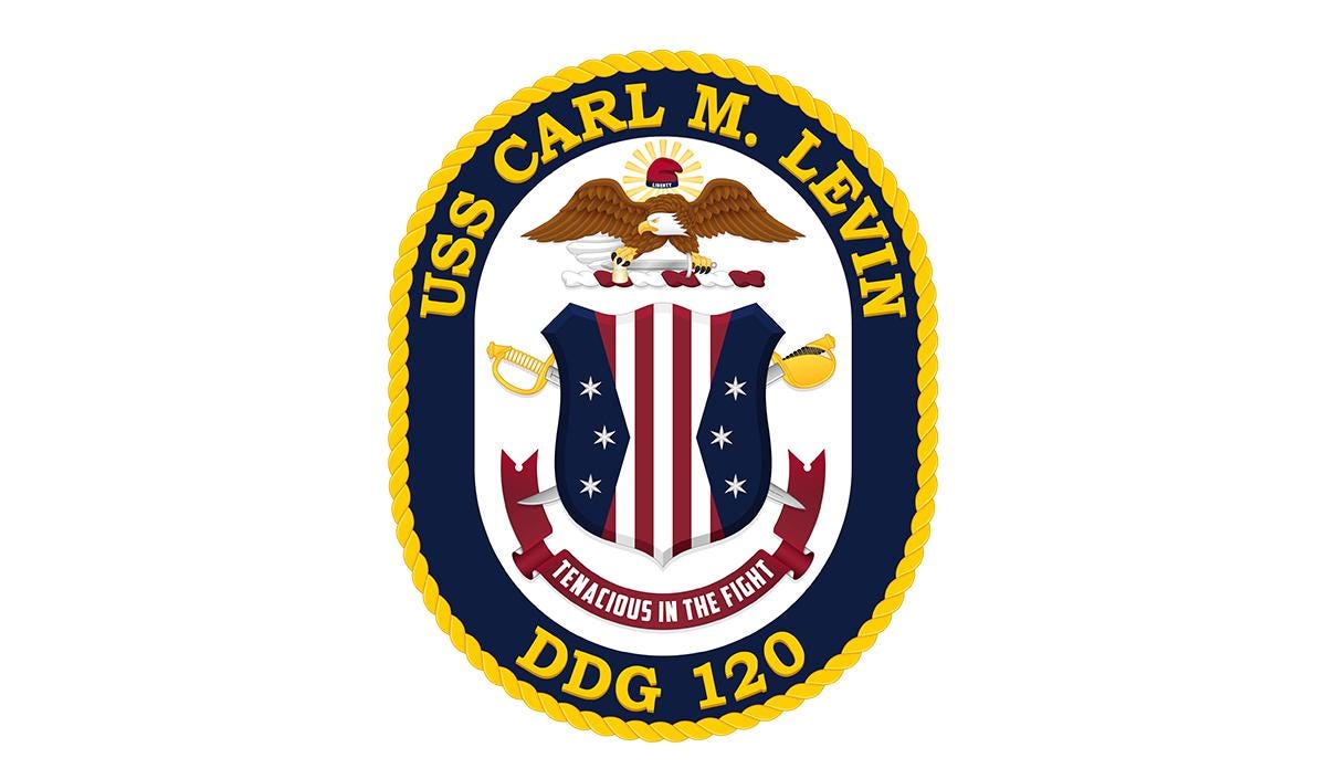 the seal of the uss carl m levin