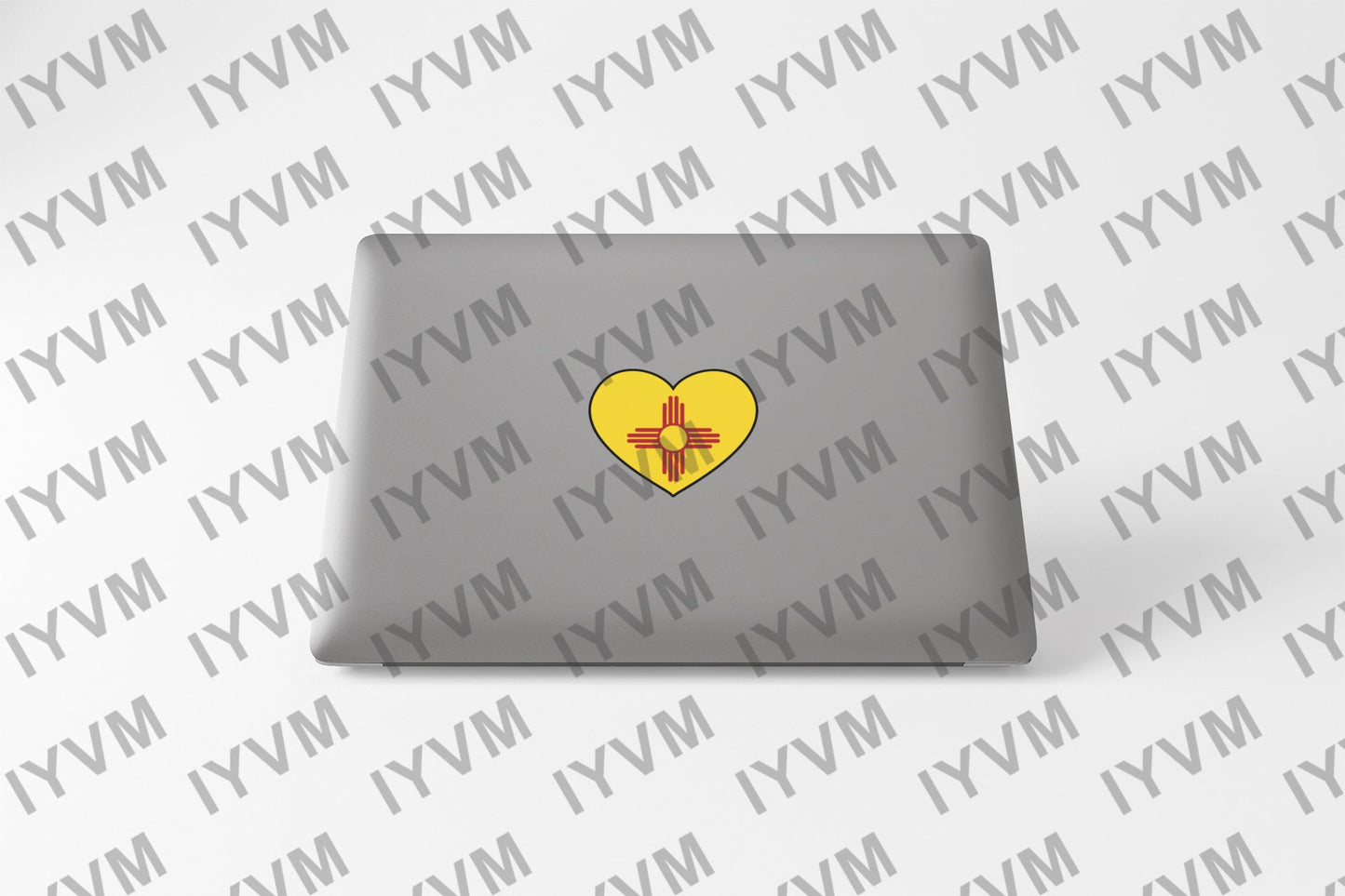 State of New Mexico Flag Heart Sticker Decal  USA New Mexico State  Santa Fe  The Land of Enchantment  Land of Sunshine