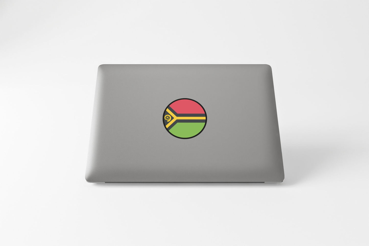 Vanuatu Flag Circle Sticker Decal