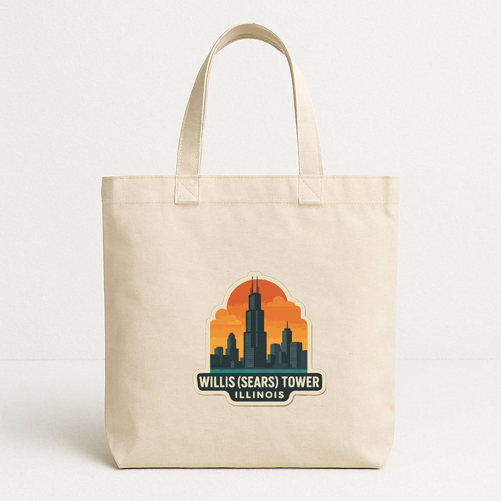 Willis Sears Tower Illinois Iron On Heat Transfer Vinyl HTV Die-Cut Symbolic