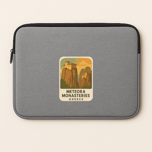 Meteora Monasteries Greece Iron On Heat Transfer Vinyl HTV Die-Cut Symbolic