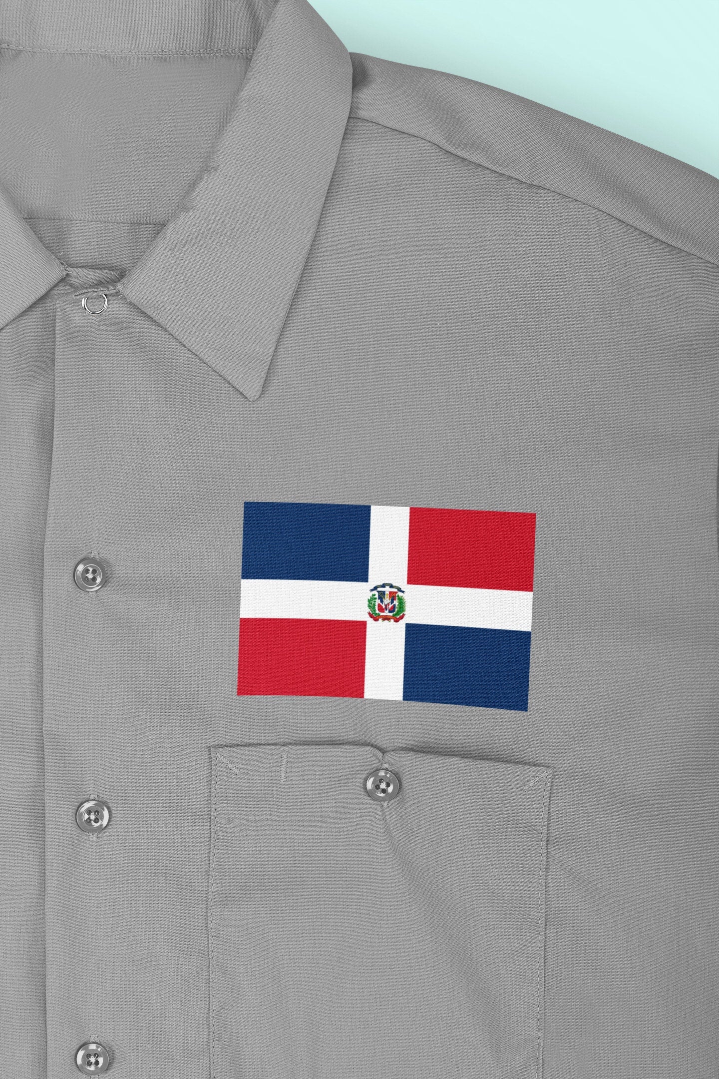 Dominican Republic Flag Iron On Heat Transfer Vinyl HTV / República Dominicana / Dios, Patria, Libertad / Santo Domingo