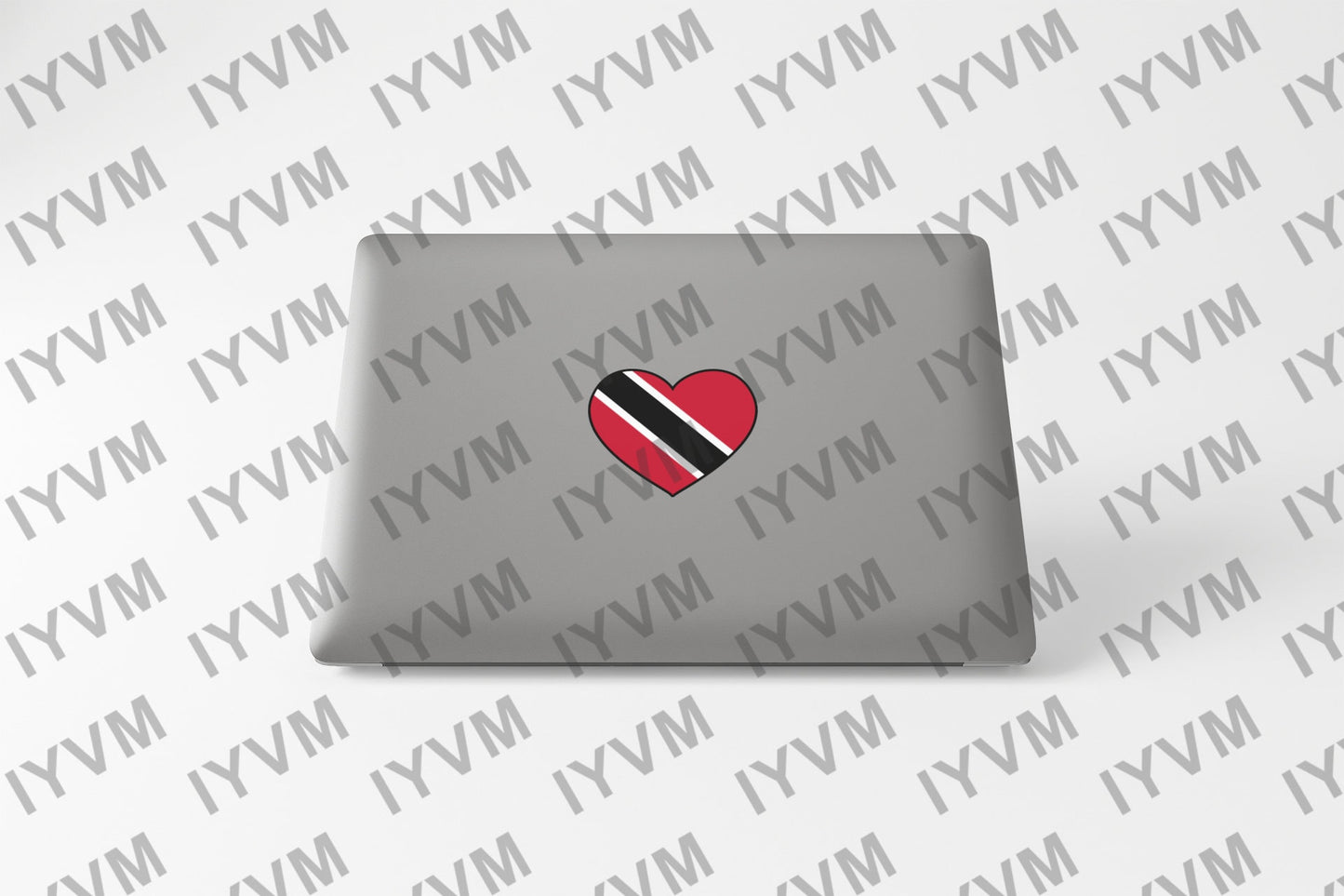 Trinidad and Tobago Flag Heart Sticker Decal / Together We Aspire, Together We Achieve / Port of Spain / Trinbagonian / Trini
