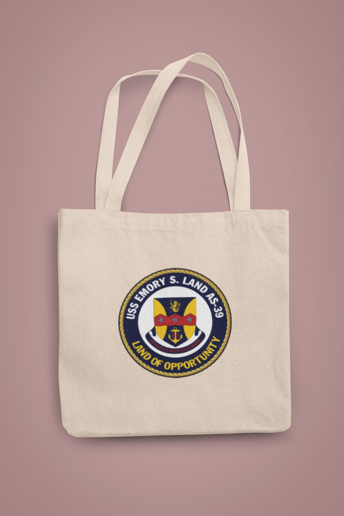 USS Emory S. Land AS-39 Badge Iron On Heat Transfer Vinyl HTV Emory S. Land Class Submarine Tender