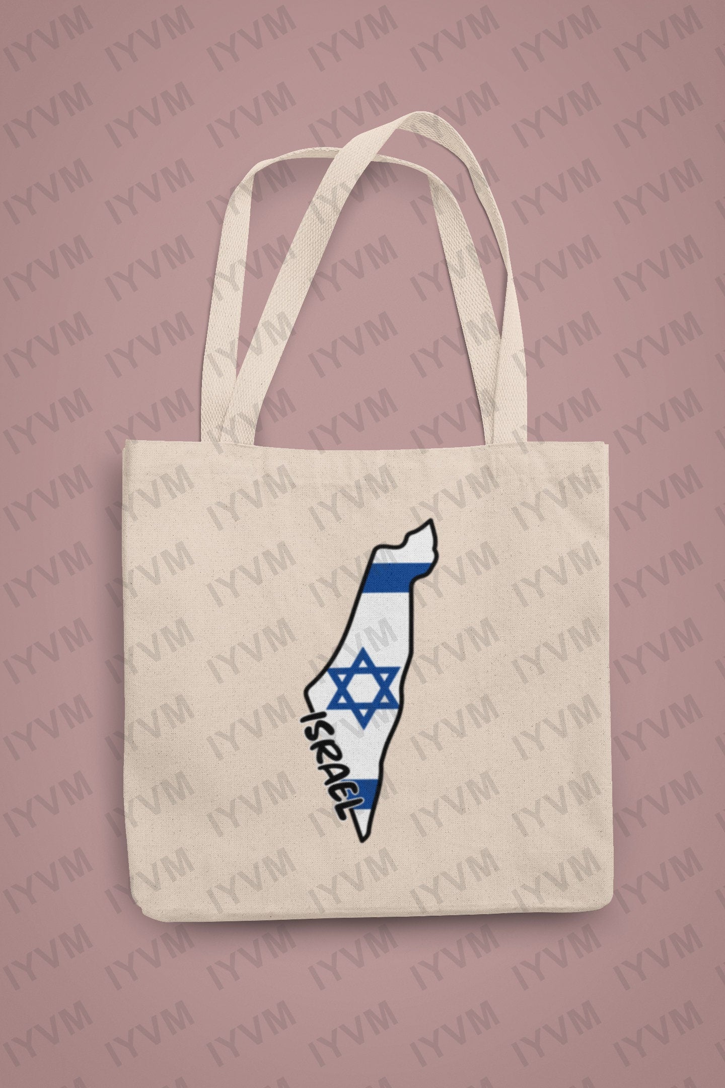 Israel Map Iron On Heat Transfer Vinyl HTV / State of Israel / Jerusalem / Hebrew /