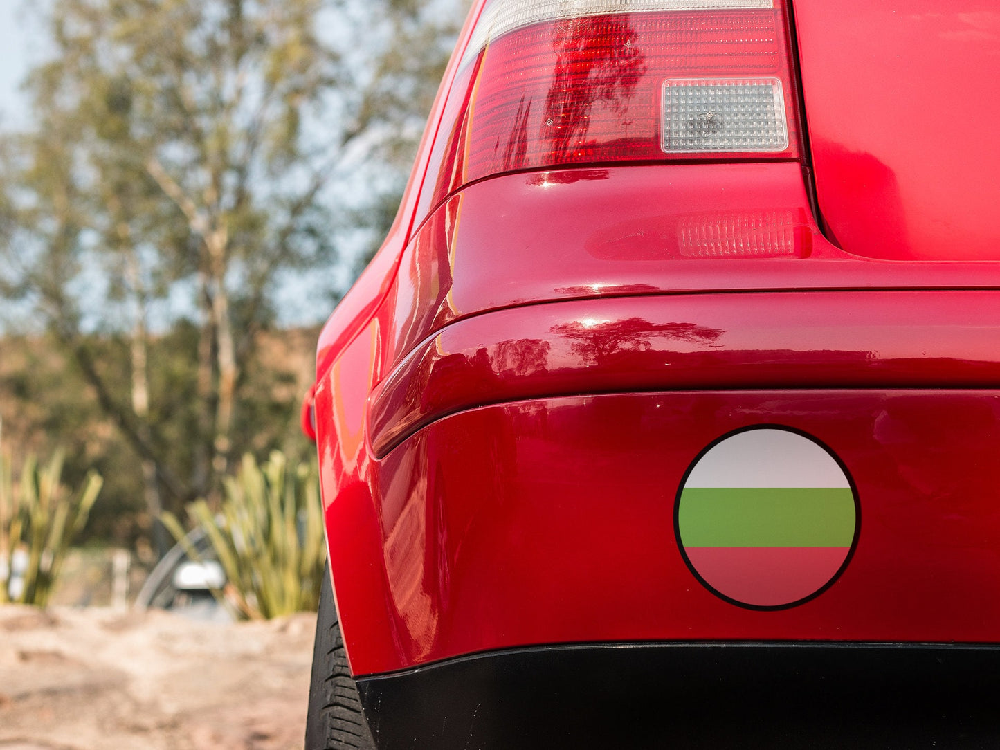 Bulgaria Flag Circle Sticker Decal