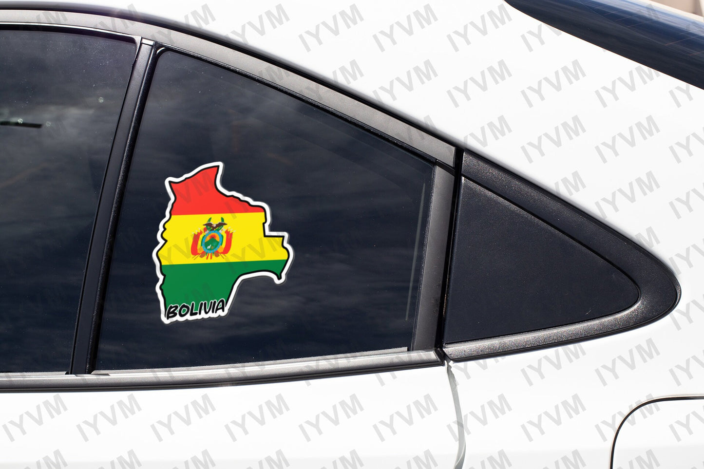 Bolivia Map Flag Sticker Decal / Sucre / La Unión es la Fuerza / the Plurinational State of Bolivia