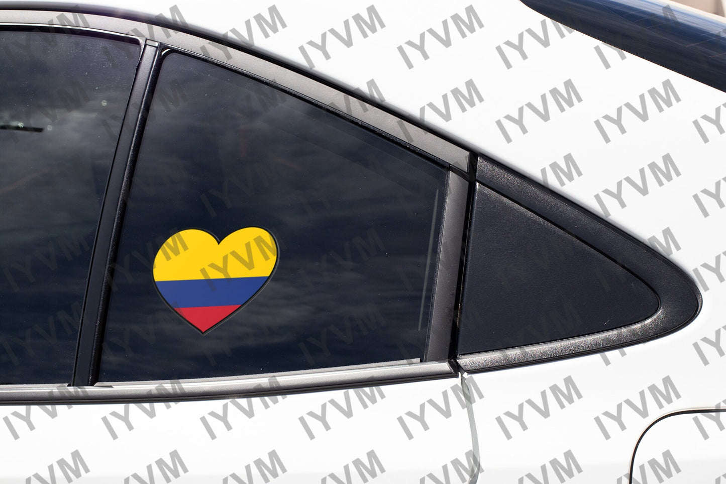 Colombia Flag Heart Sticker Decal / Republic of Colombia / Libertad y Orden / Bogotá / Colombian