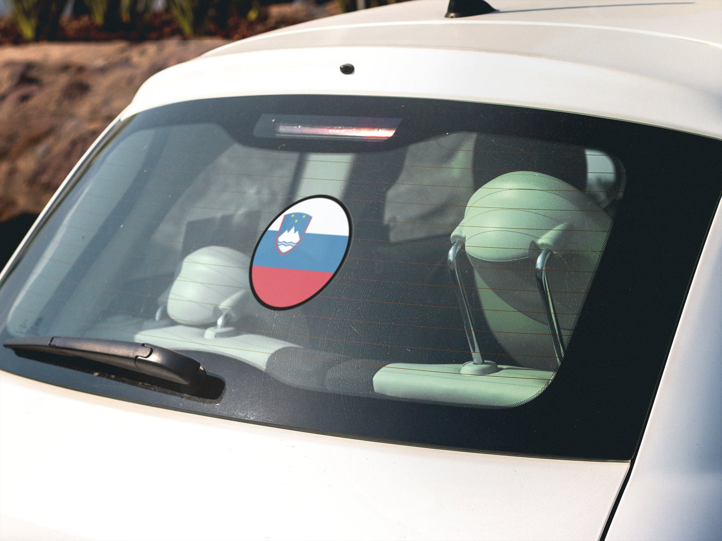 Slovenia Flag Circle Sticker Decal