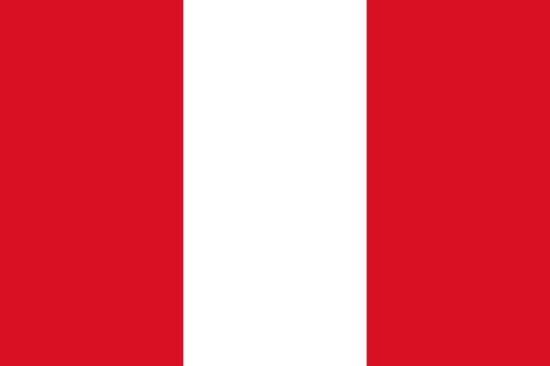 Peru Flag Sticker Decal / Republic of Peru / República del Perú / Lima