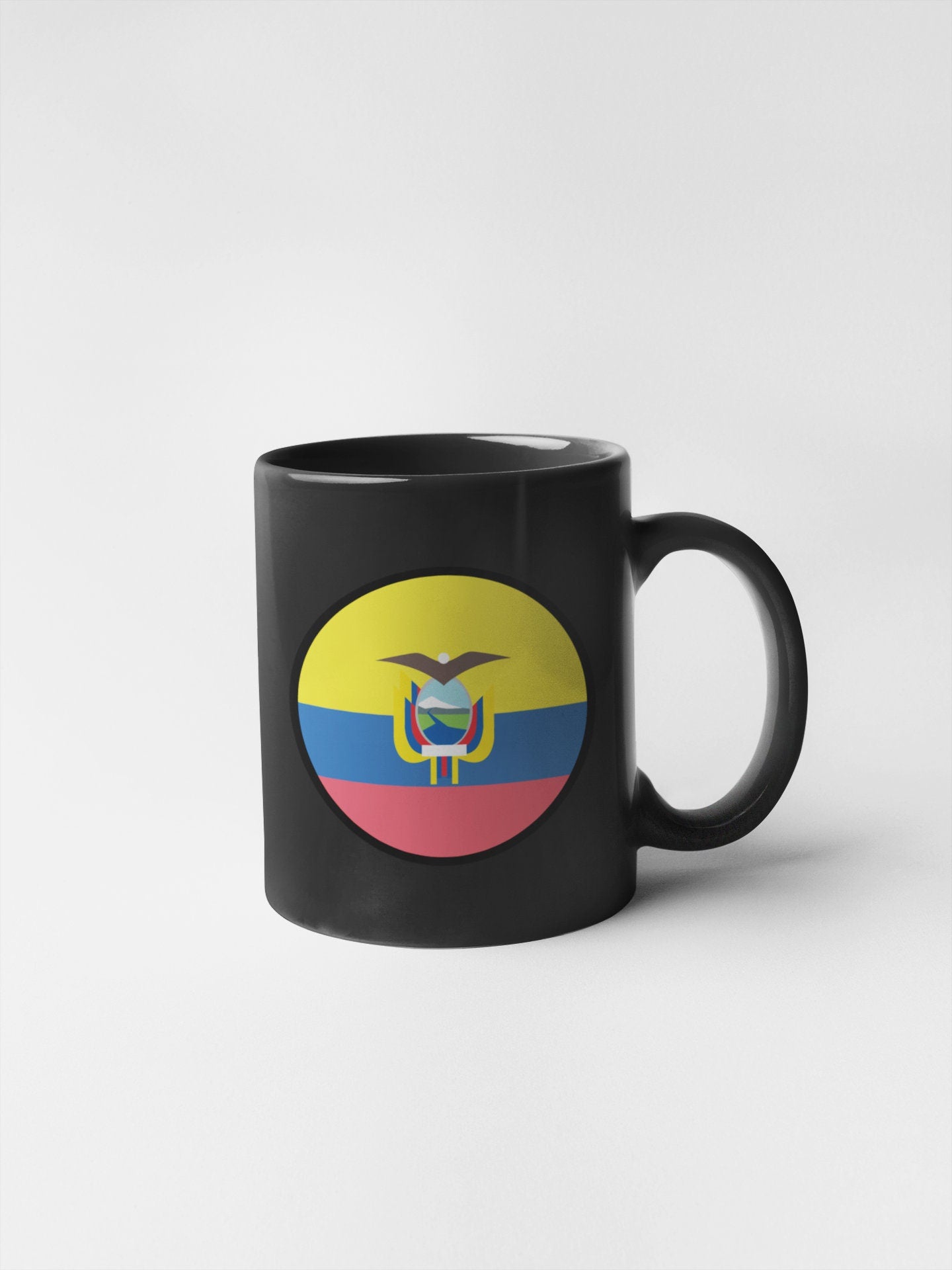 Ecuador Flag Circle Sticker Decal