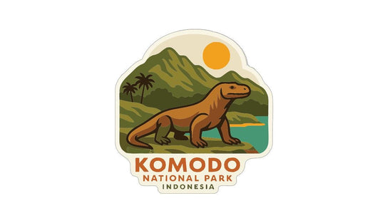 Komodo National Park Indonesia Iron On Heat Transfer Vinyl HTV Die-Cut Symbolic