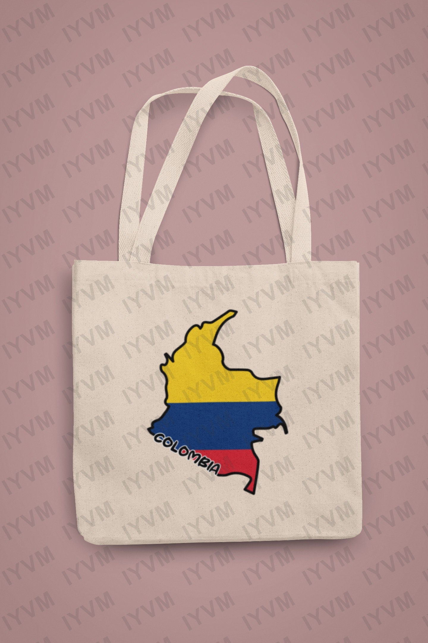 Colombia Map Iron On Heat Transfer Vinyl HTV / Republic of Colombia / Libertad y Orden / Bogotá / Colombian