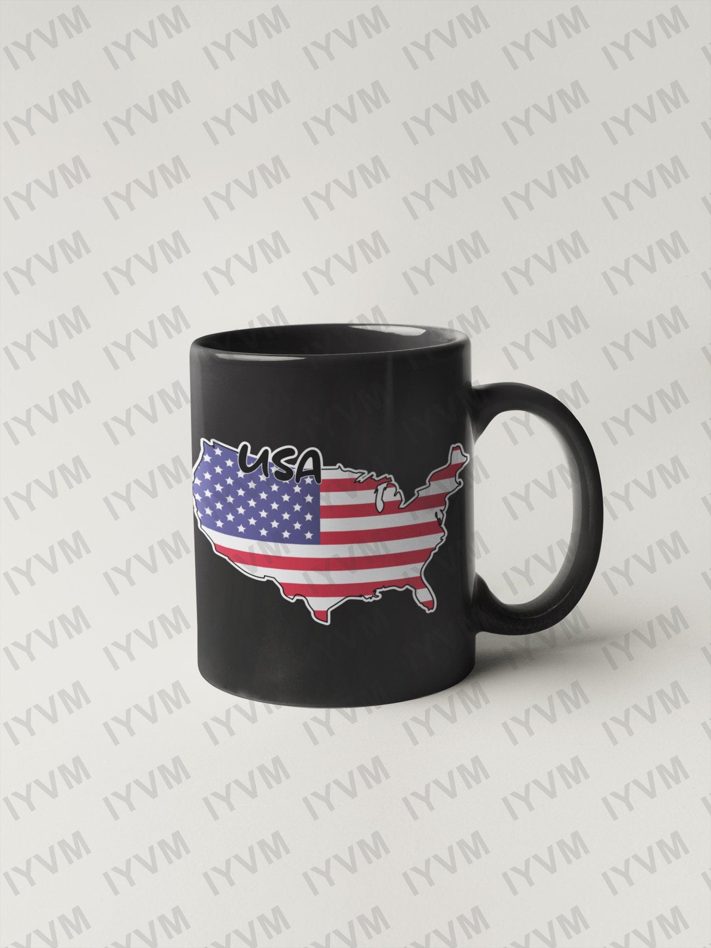 USA Map Flag Sticker Decal / United States of America / In God We Trust / Washington DC / American