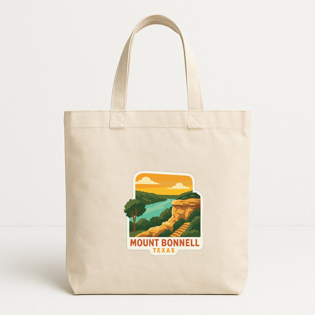 Mount Bonnell Texas Iron On Heat Transfer Vinyl HTV Die-Cut Symbolic Landmark
