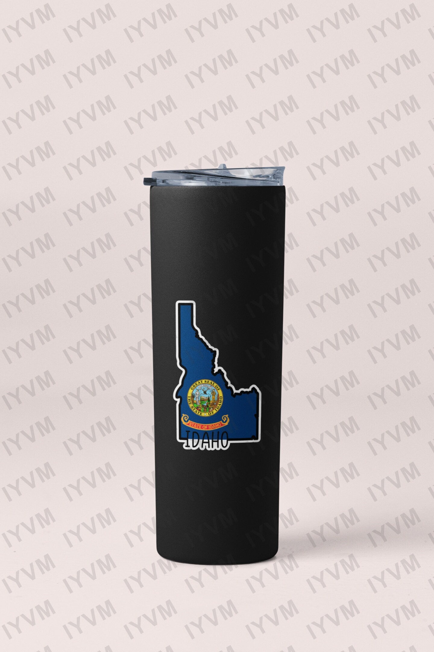 State of Idaho Map Flag Sticker Decal  USA Idaho State  Boise  The Gem State  Gem of the Mountains  Little Ida / Spud State