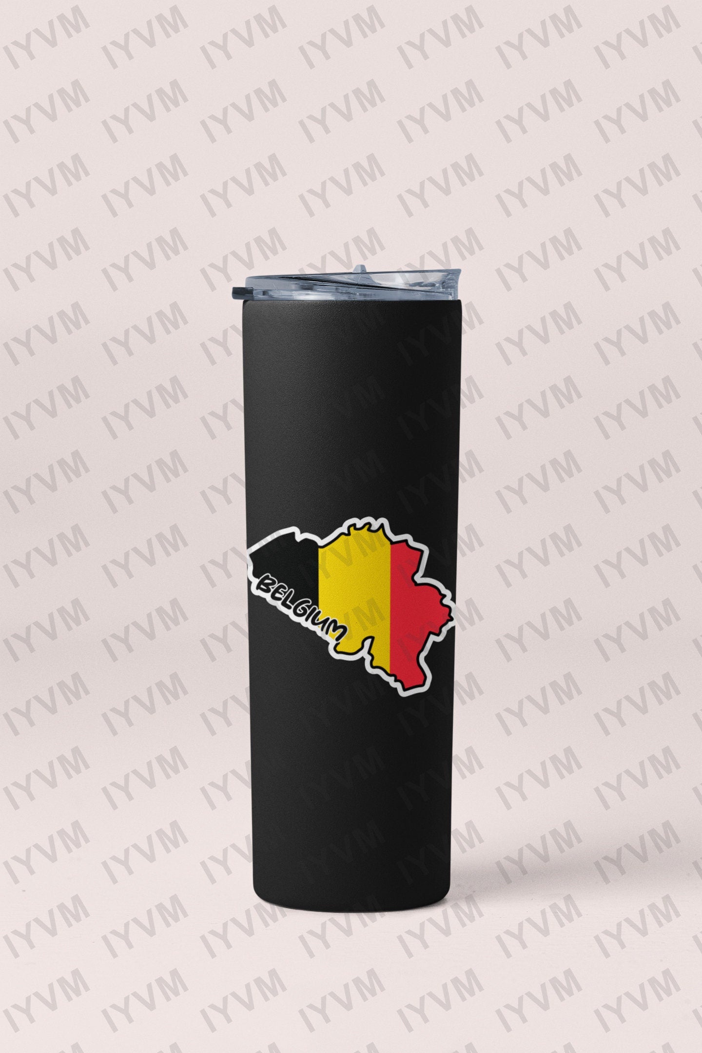 Belgium Map Flag Sticker Decal / Brussels / Eendracht maakt macht / L'union fait la force / Einigkeit macht stark / Belgian