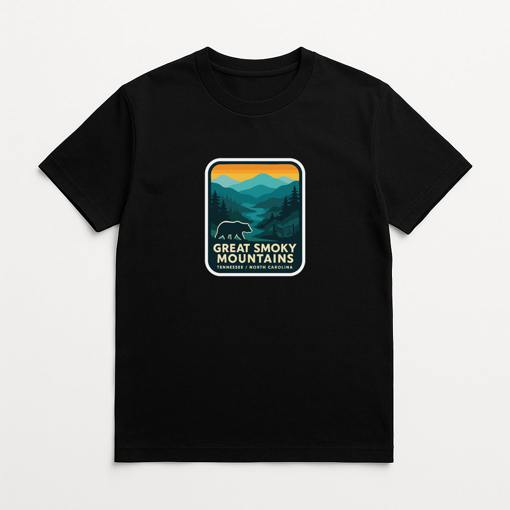 Great Smoky Mountains Iron On Heat Transfer Vinyl HTV Symbolic Landmark