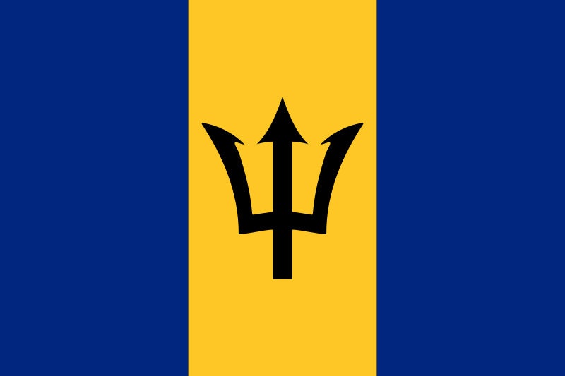 Barbados Flag Iron On Heat Transfer Vinyl HTV / Bridgetown  / Pride and Industry / Barbadian Bajan